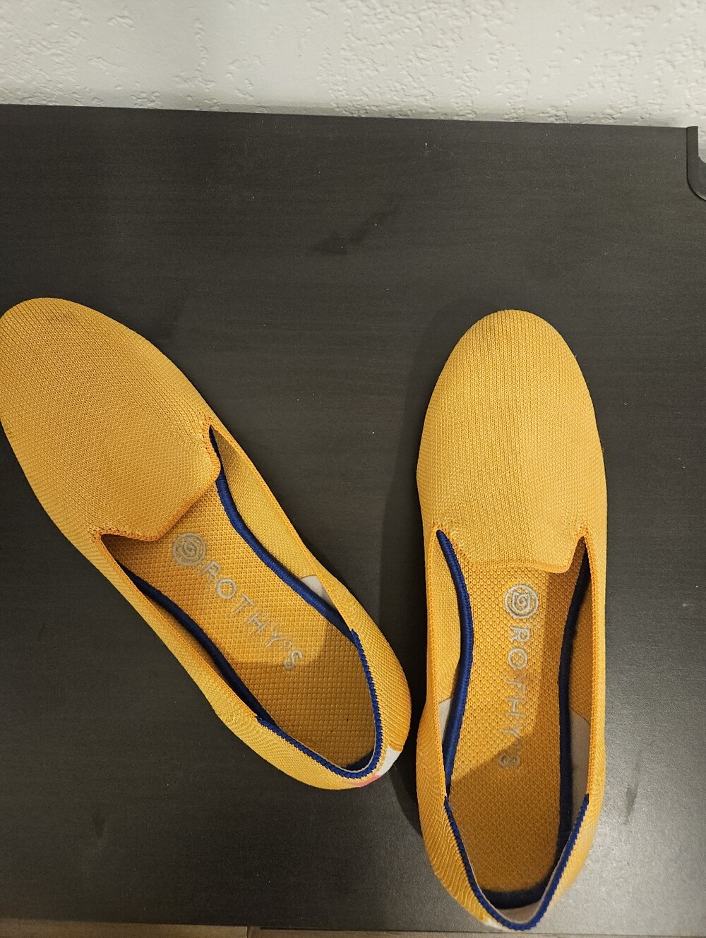 Rothy's The Loafer Lemondrop Yellow Knit Flats Women's 8.5 Retired Washable